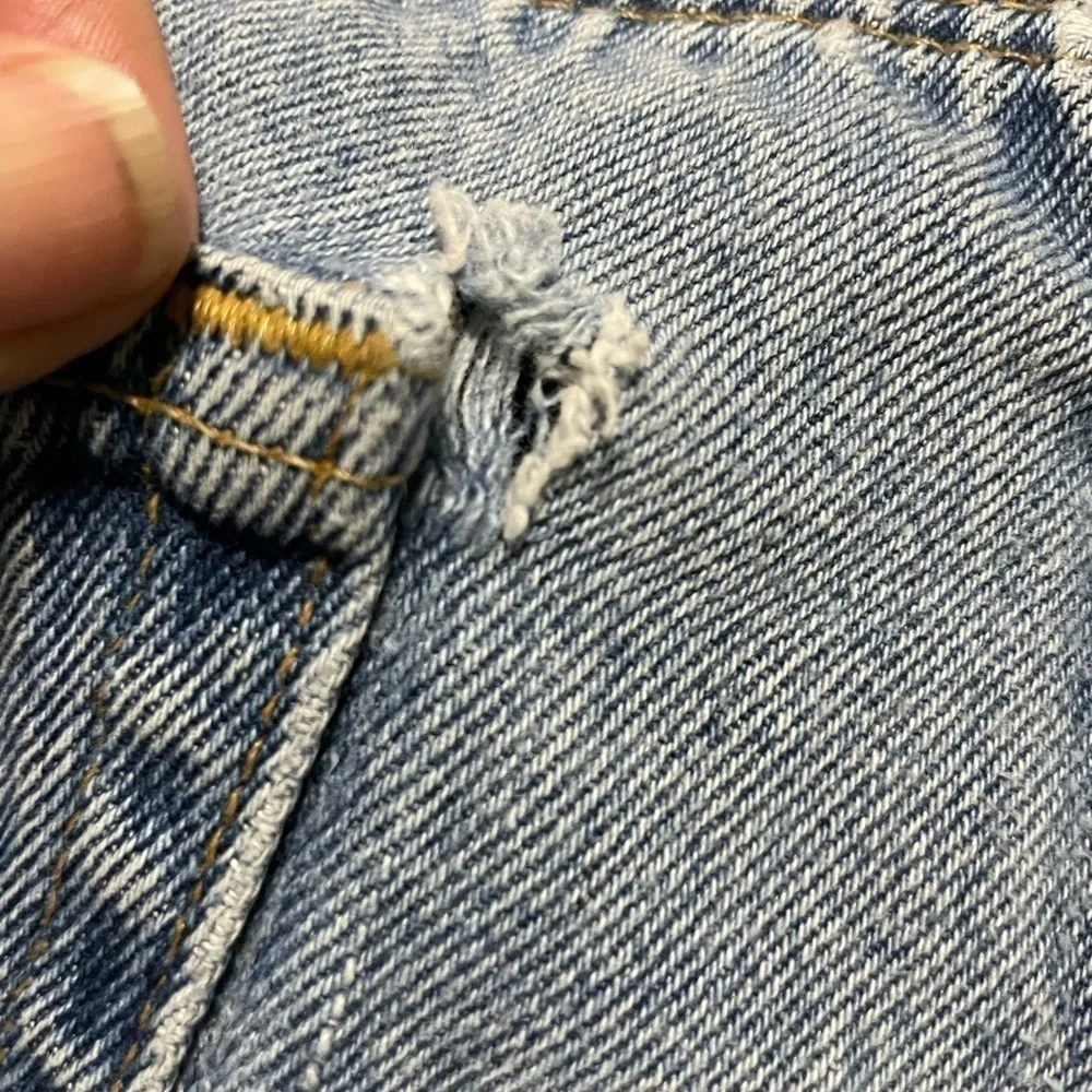 Vintage EXP High Rise Cut Off Jean Shorts USA Made Size 9/10 Zipper Fly